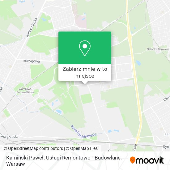 Mapa Kamiński Paweł. Usługi Remontowo - Budowlane