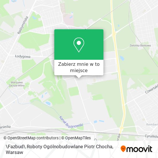 Mapa \Fazbud\ Roboty Ogólnobudowlane Piotr Chocha