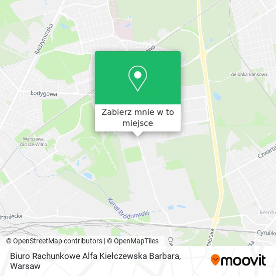 Mapa Biuro Rachunkowe Alfa Kiełczewska Barbara