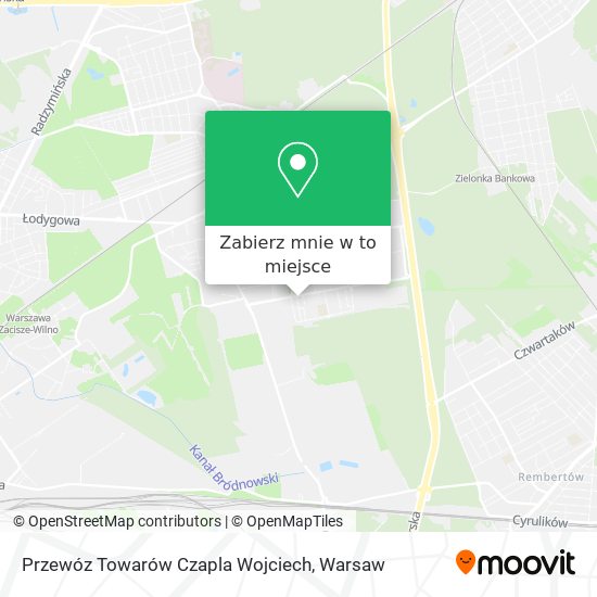 Mapa Przewóz Towarów Czapla Wojciech