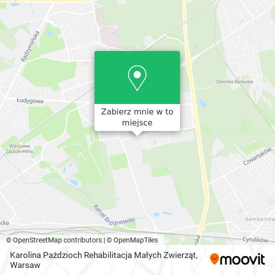 Mapa Karolina Paździoch Rehabilitacja Małych Zwierząt