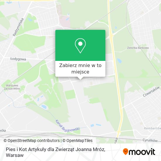 Mapa Pies i Kot Artykuły dla Zwierząt Joanna Mróz