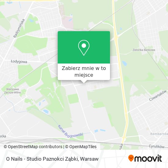 Mapa O Nails - Studio Paznokci Ząbki