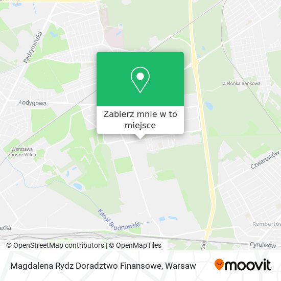 Mapa Magdalena Rydz Doradztwo Finansowe