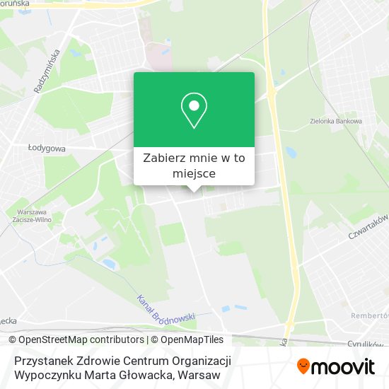 Mapa Przystanek Zdrowie Centrum Organizacji Wypoczynku Marta Głowacka