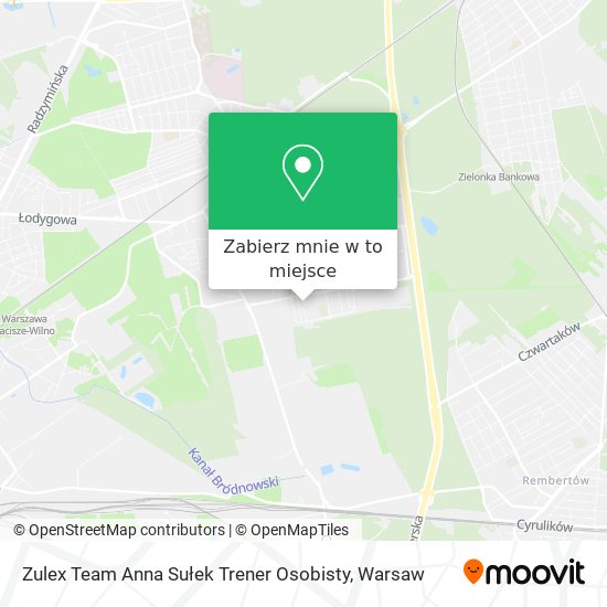 Mapa Zulex Team Anna Sułek Trener Osobisty