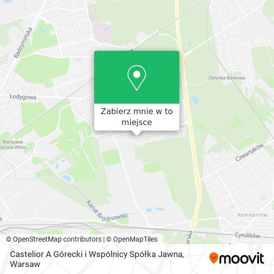 Mapa Castelior A Górecki i Wspólnicy Spółka Jawna