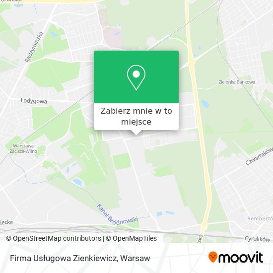 Mapa Firma Usługowa Zienkiewicz