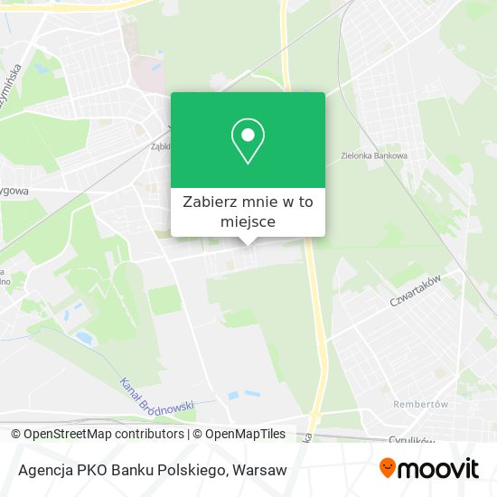 Mapa Agencja PKO Banku Polskiego