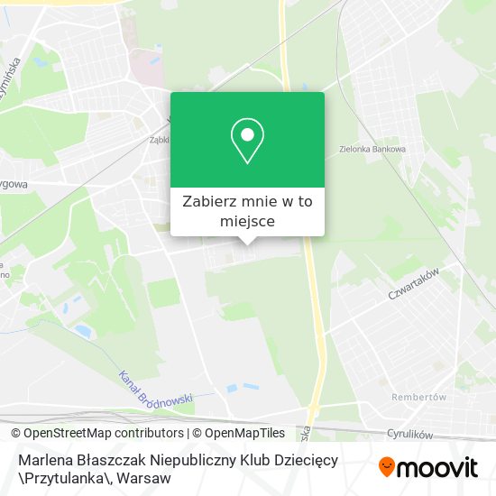 Mapa Marlena Błaszczak Niepubliczny Klub Dziecięcy \Przytulanka\