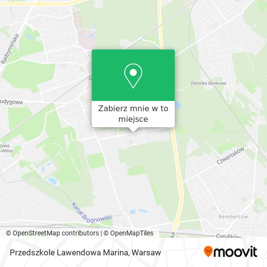 Mapa Przedszkole Lawendowa Marina