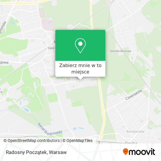 Mapa Radosny Początek