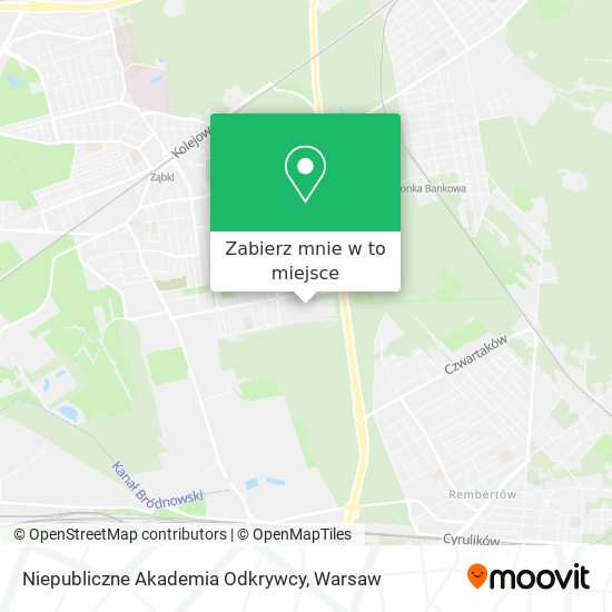 Mapa Niepubliczne Akademia Odkrywcy