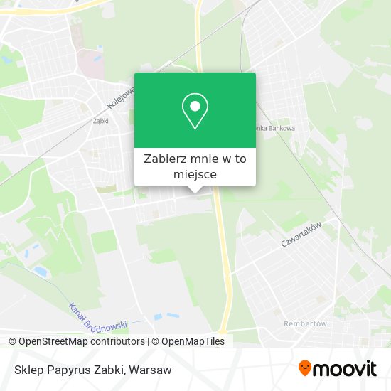 Mapa Sklep Papyrus Zabki