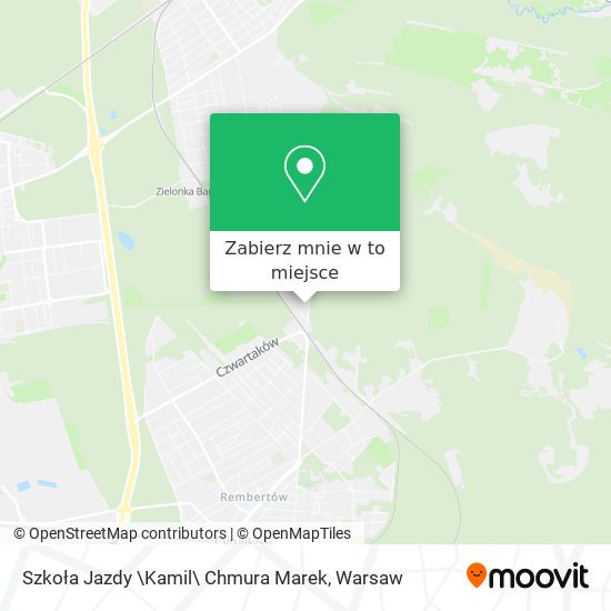 Mapa Szkoła Jazdy \Kamil\ Chmura Marek