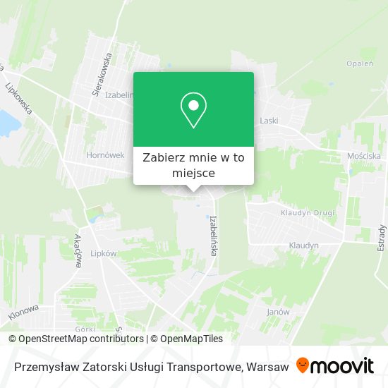 Mapa Przemysław Zatorski Usługi Transportowe