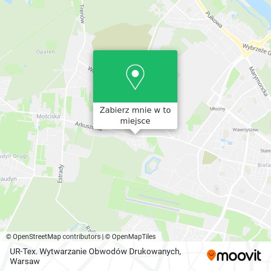 Mapa UR-Tex. Wytwarzanie Obwodów Drukowanych