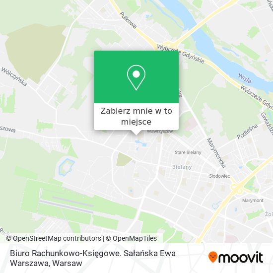 Mapa Biuro Rachunkowo-Księgowe. Sałańska Ewa Warszawa