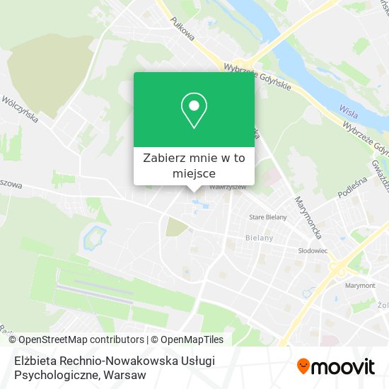 Mapa Elżbieta Rechnio-Nowakowska Usługi Psychologiczne