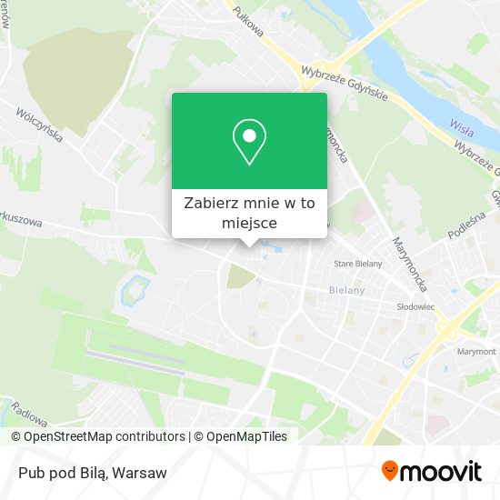 Mapa Pub pod Bilą