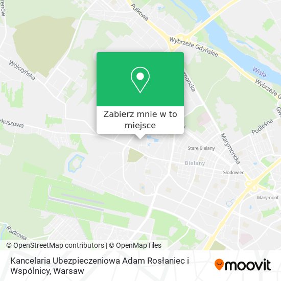 Mapa Kancelaria Ubezpieczeniowa Adam Rosłaniec i Wspólnicy