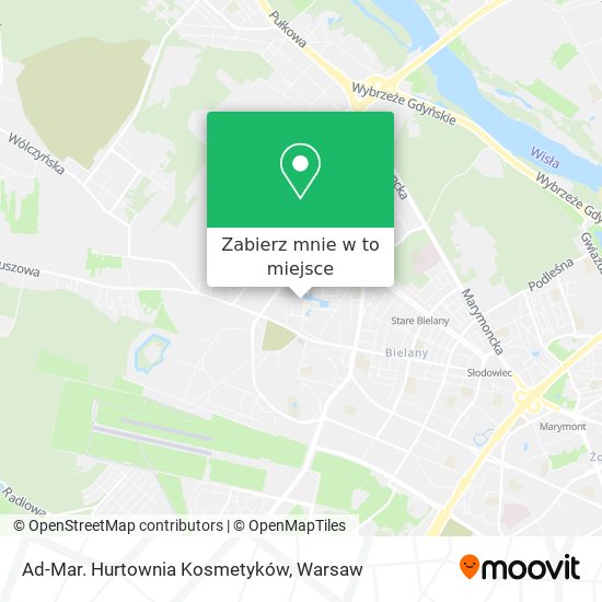 Mapa Ad-Mar. Hurtownia Kosmetyków