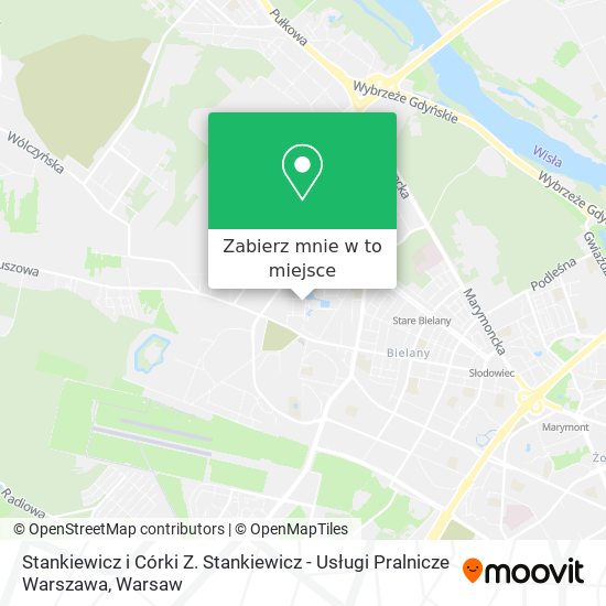 Mapa Stankiewicz i Córki Z. Stankiewicz - Usługi Pralnicze Warszawa