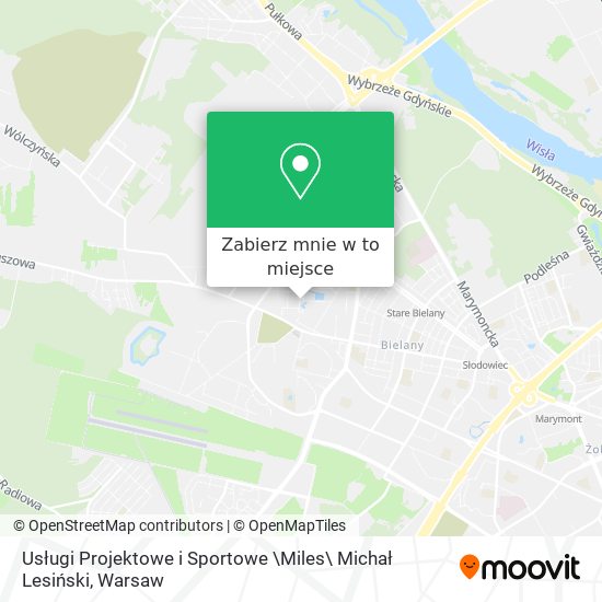 Mapa Usługi Projektowe i Sportowe \Miles\ Michał Lesiński