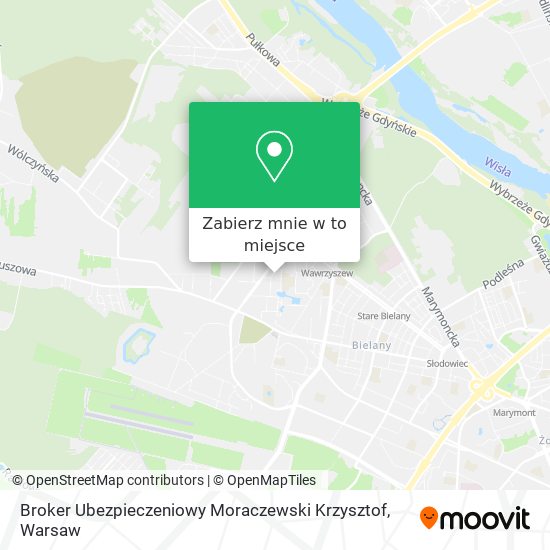 Mapa Broker Ubezpieczeniowy Moraczewski Krzysztof