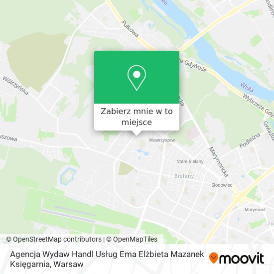 Mapa Agencja Wydaw Handl Usług Ema Elżbieta Mazanek Księgarnia