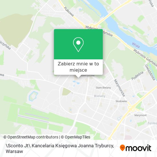 Mapa \Sconto Jt\ Kancelaria Księgowa Joanna Tryburcy