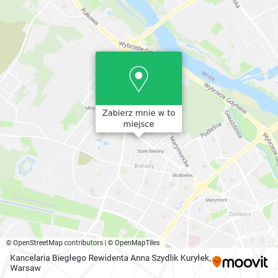 Mapa Kancelaria Biegłego Rewidenta Anna Szydlik Kuryłek