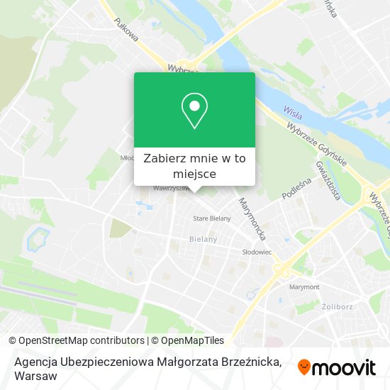 Mapa Agencja Ubezpieczeniowa Małgorzata Brzeźnicka