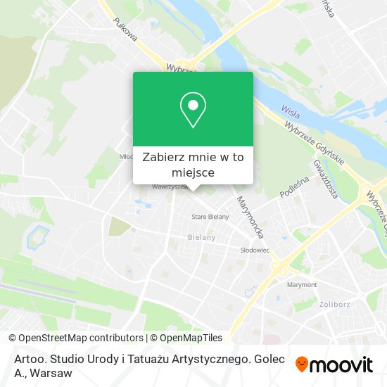 Mapa Artoo. Studio Urody i Tatuażu Artystycznego. Golec A.