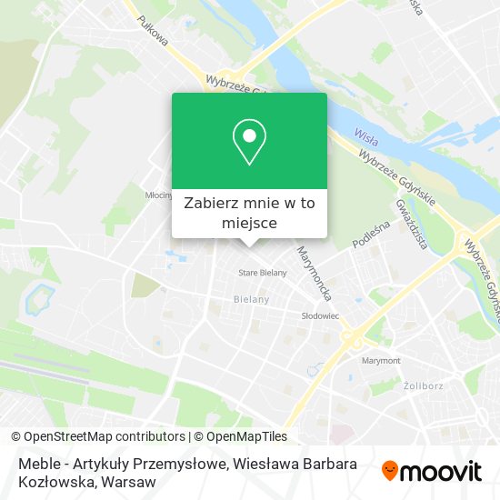 Mapa Meble - Artykuły Przemysłowe, Wiesława Barbara Kozłowska