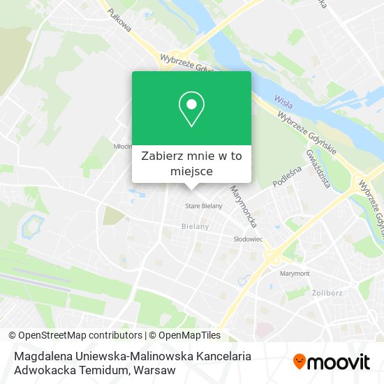 Mapa Magdalena Uniewska-Malinowska Kancelaria Adwokacka Temidum