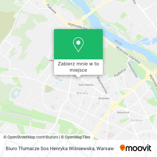 Mapa Biuro Tłumacze Sos Henryka Wiśniewska