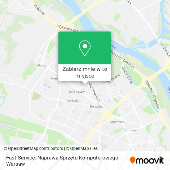 Mapa Fast-Service. Naprawa Sprzętu Komputerowego