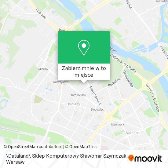 Mapa \Dataland\ Sklep Komputerowy Sławomir Szymczak