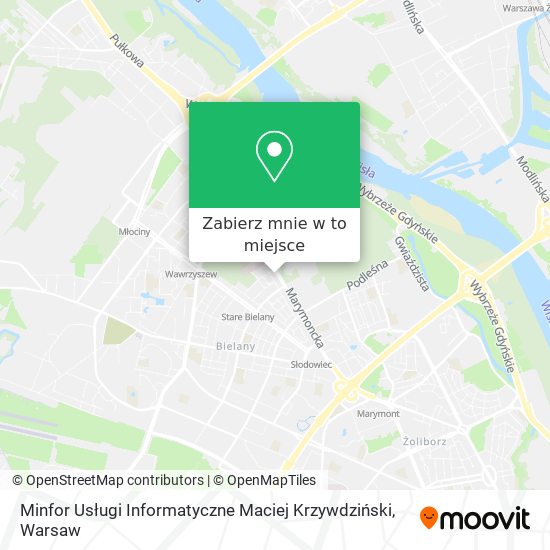 Mapa Minfor Usługi Informatyczne Maciej Krzywdziński