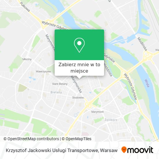 Mapa Krzysztof Jackowski Usługi Transportowe