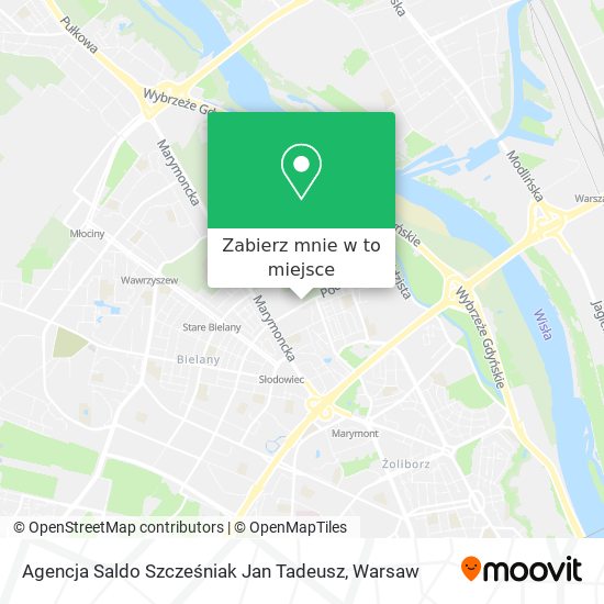 Mapa Agencja Saldo Szcześniak Jan Tadeusz