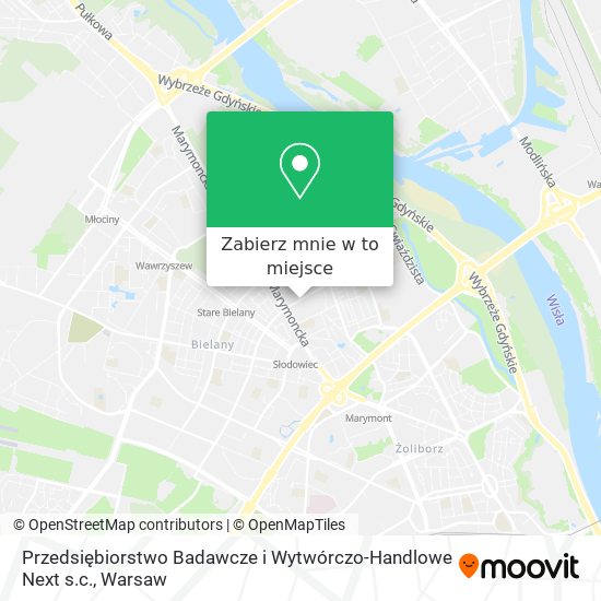 Mapa Przedsiębiorstwo Badawcze i Wytwórczo-Handlowe Next s.c.