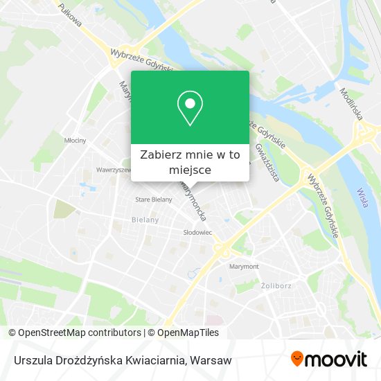 Mapa Urszula Drożdżyńska Kwiaciarnia