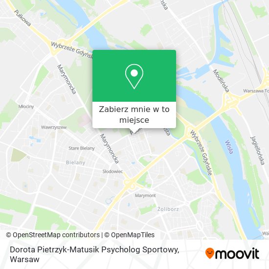 Mapa Dorota Pietrzyk-Matusik Psycholog Sportowy