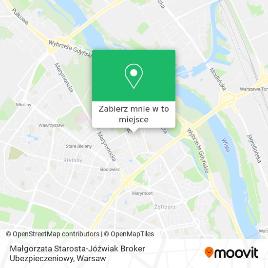 Mapa Małgorzata Starosta-Jóźwiak Broker Ubezpieczeniowy