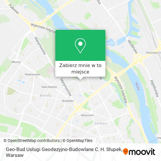 Mapa Geo-Bud Usługi Geodezyjno-Budowlane C. H. Słupek