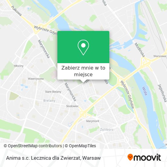 Mapa Anima s.c. Lecznica dla Zwierzat