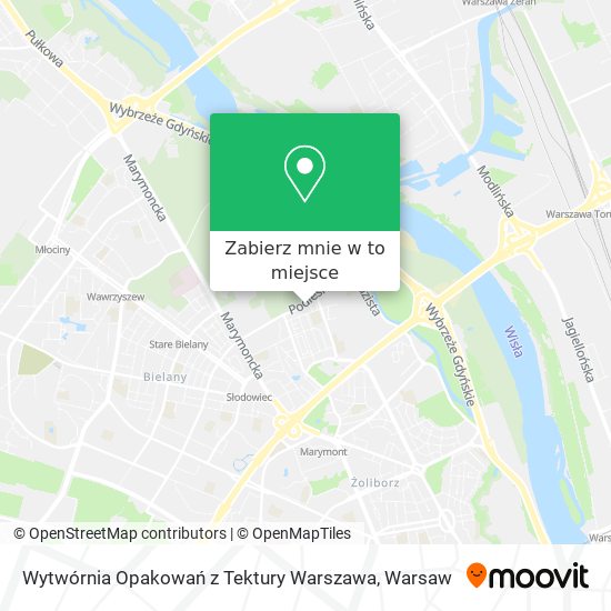 Mapa Wytwórnia Opakowań z Tektury Warszawa