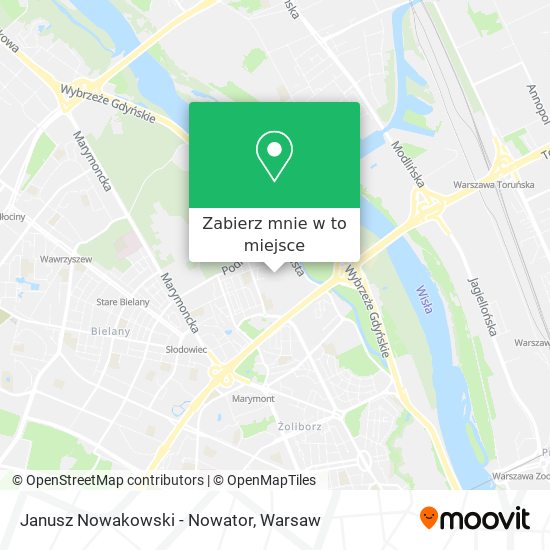 Mapa Janusz Nowakowski - Nowator